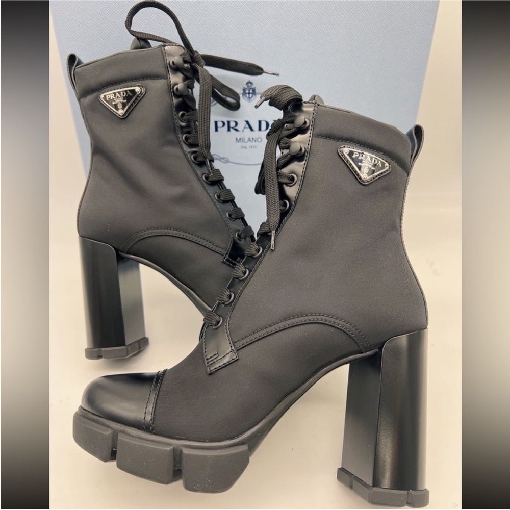 Prada Women's Black Heeled Boots - Picture 3 of 5
